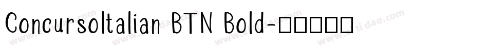 ConcursoItalian BTN Bold字体转换